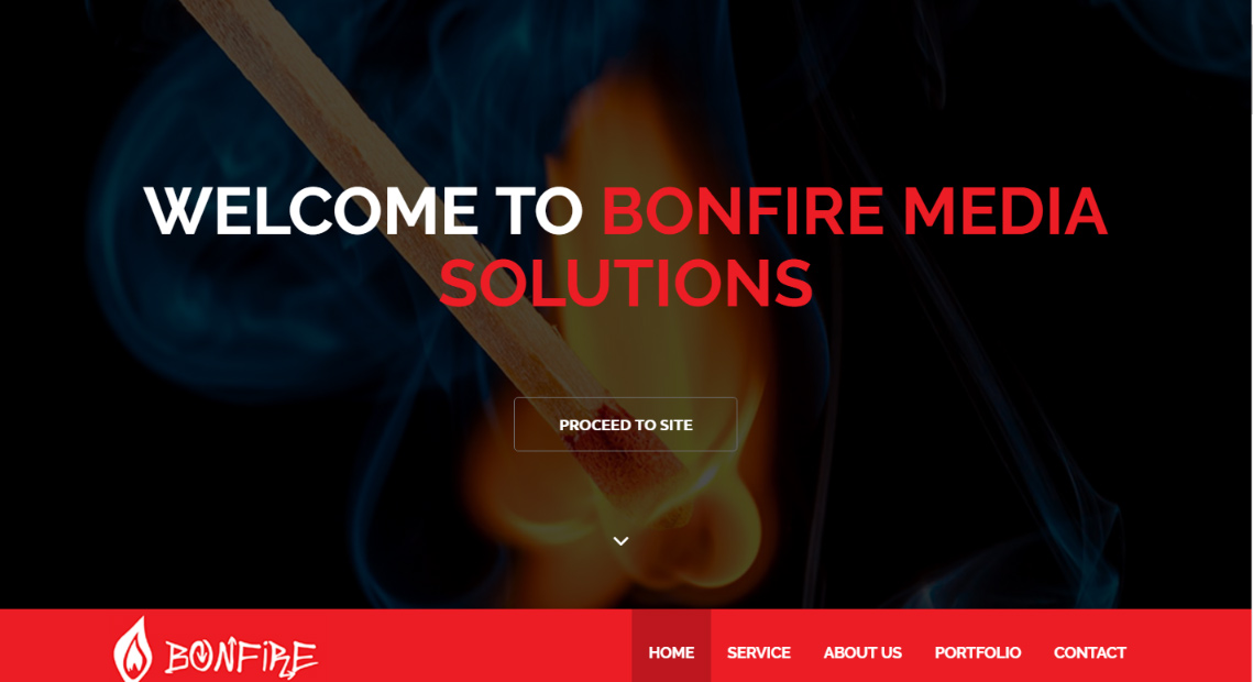 Bon Fire Media Solutions Website